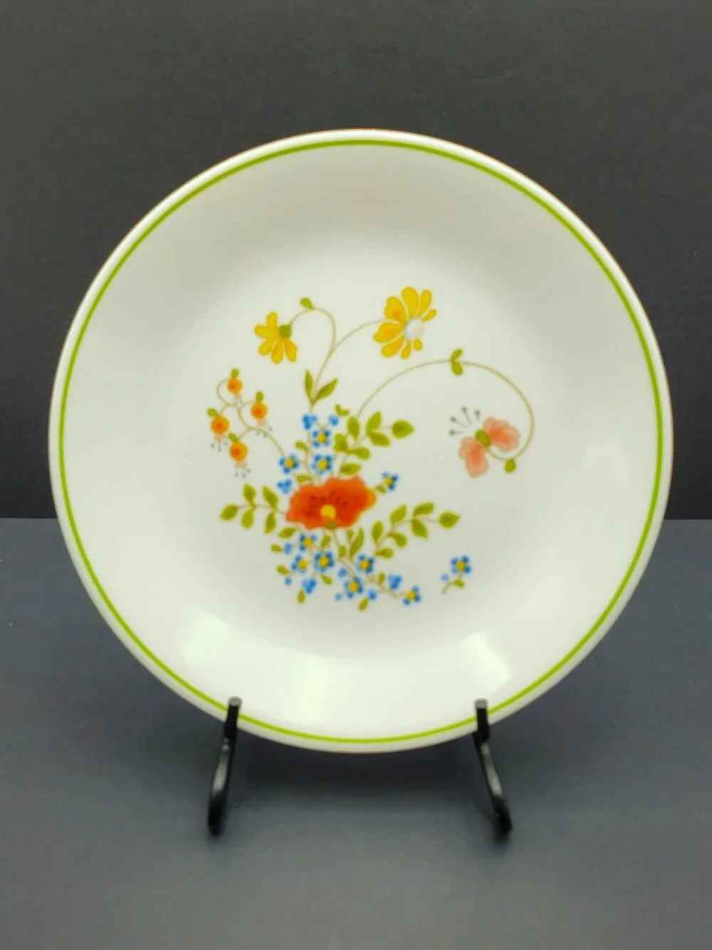 Corelle Wildflower Salad Plates Corning Spring Bouquet Small Luncheon Plates
